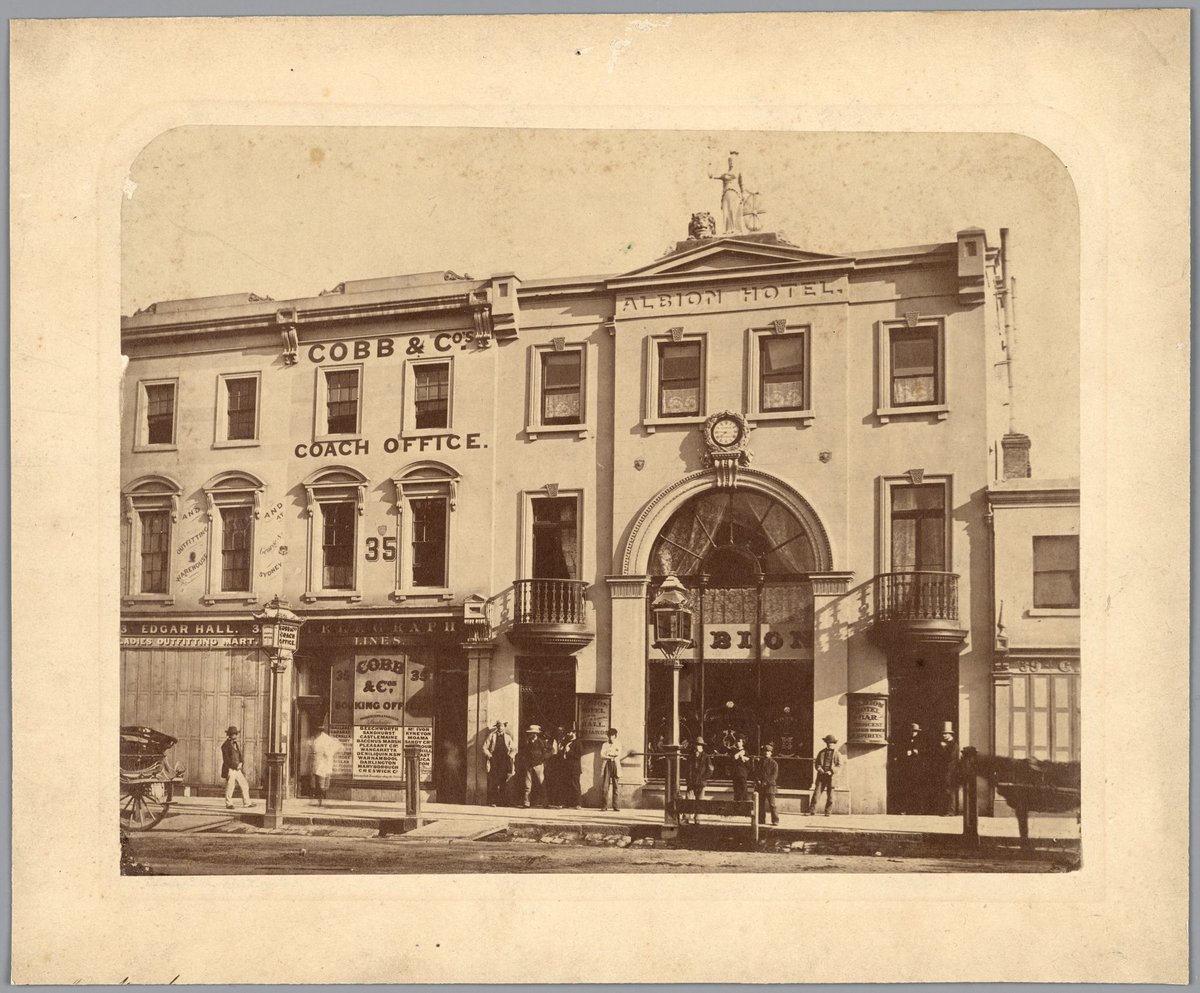 In Bourke St. Melbourne, Melbourne City (c. 1861)
