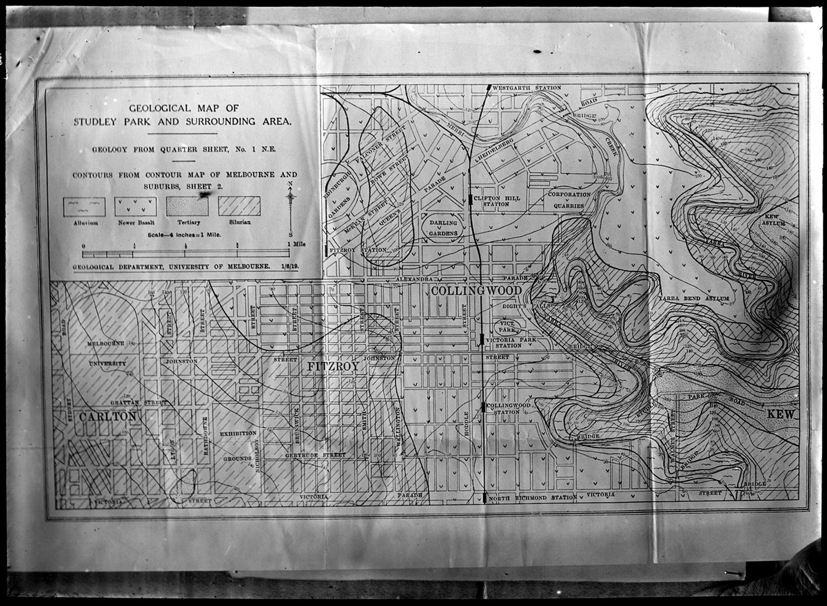 Geological map of Studley Park and surrounding area. 1919, Kew