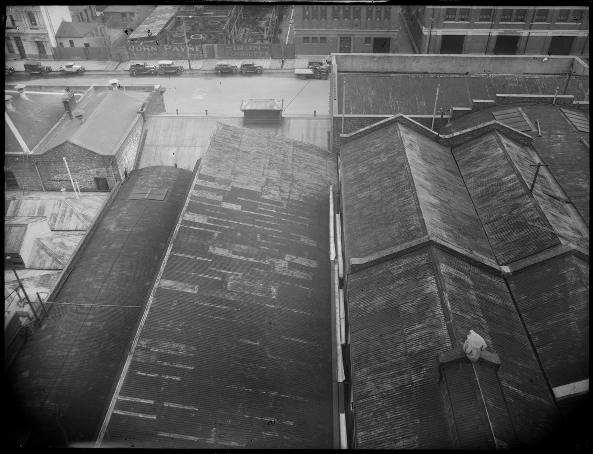 View across the site of the Carlton Brewery (1921–30)