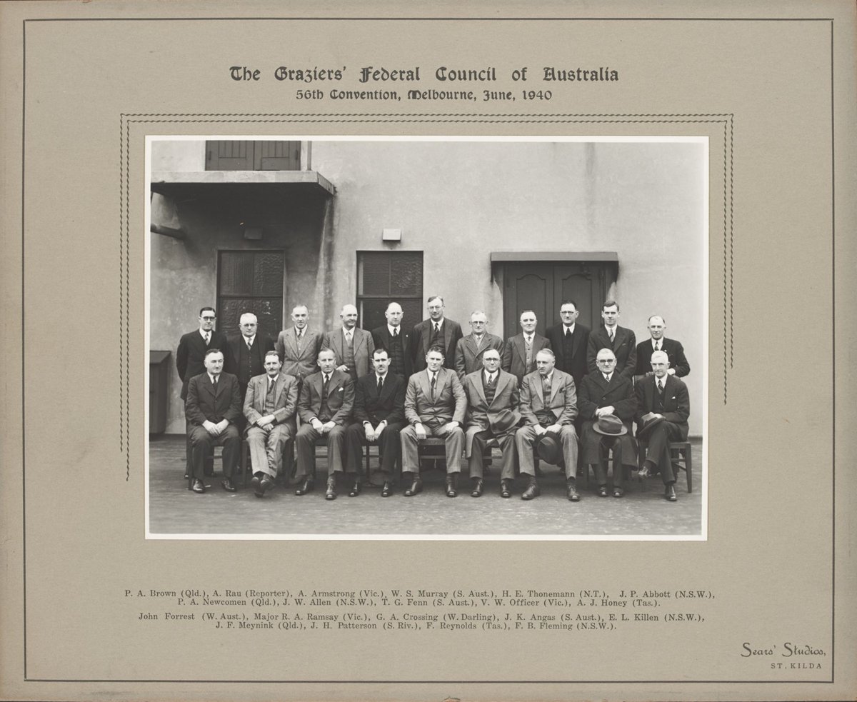 The Graziers' Federal Council of Australia 50th Convention, Melbourne, June 1940