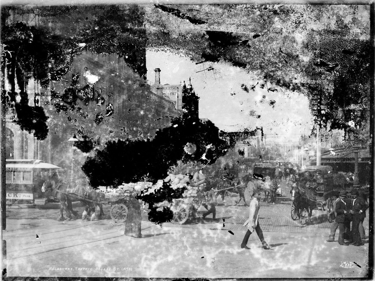 Melbourne, traffic in Bourke St. (no. 3), Melbourne City (1880–90)