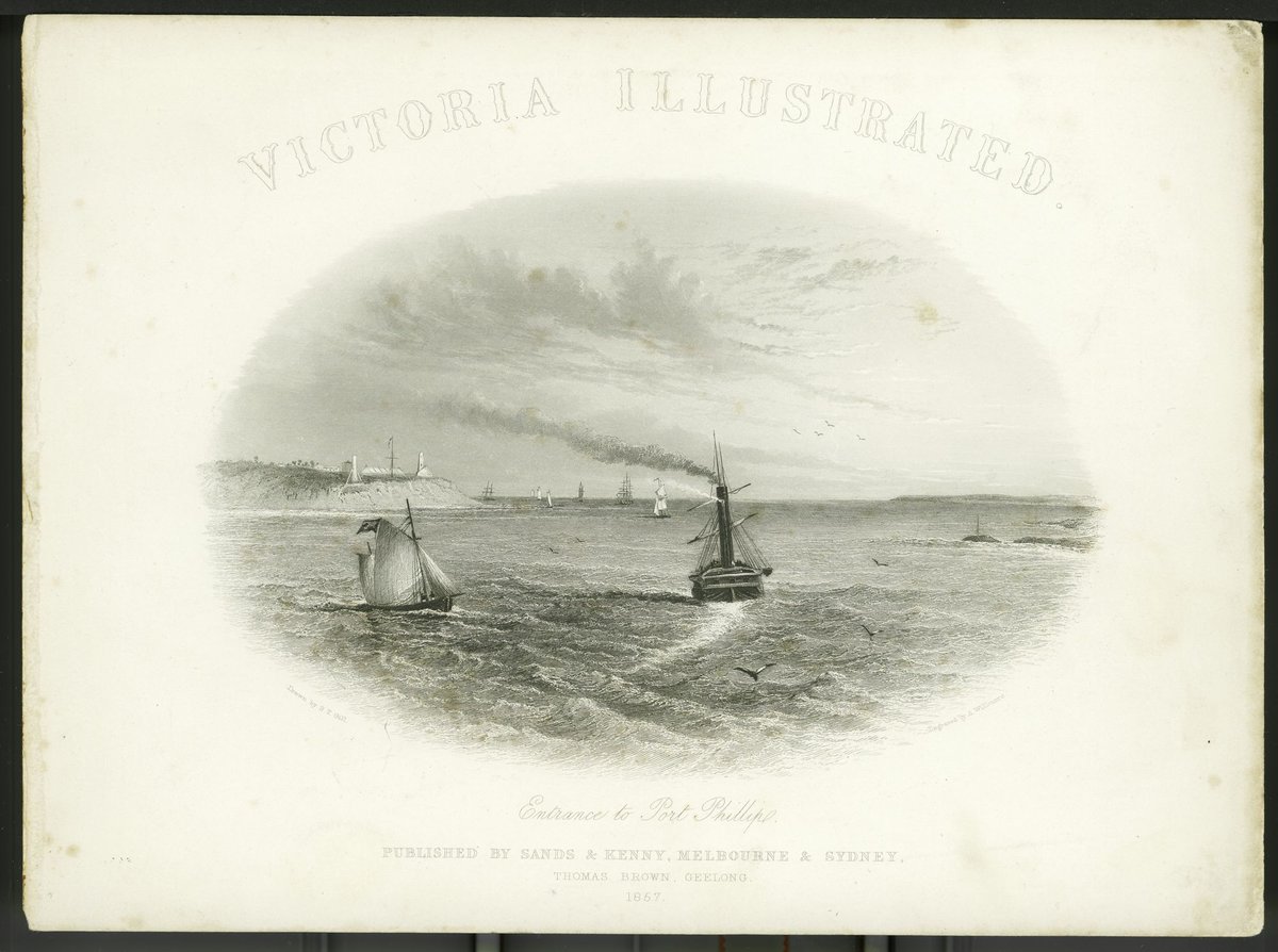 Entrance to Port Phillip, Port Phillip Bay (1857)