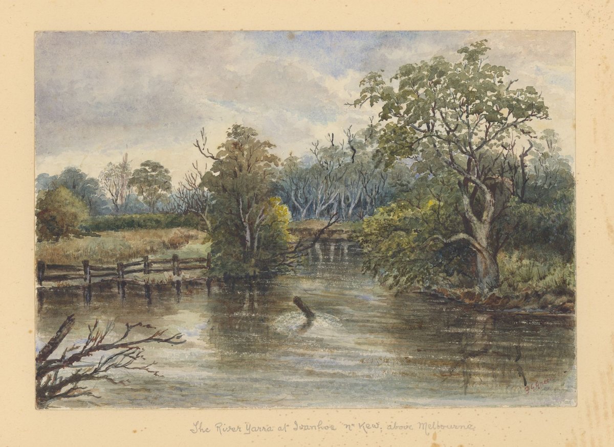 The River Yarra at Ivanhoe nr Kew. above Melbourne (1890–1914)