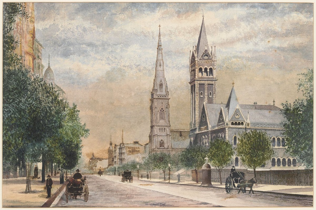 Collins Street, Sunday morning, Melbourne City (c. 1880)