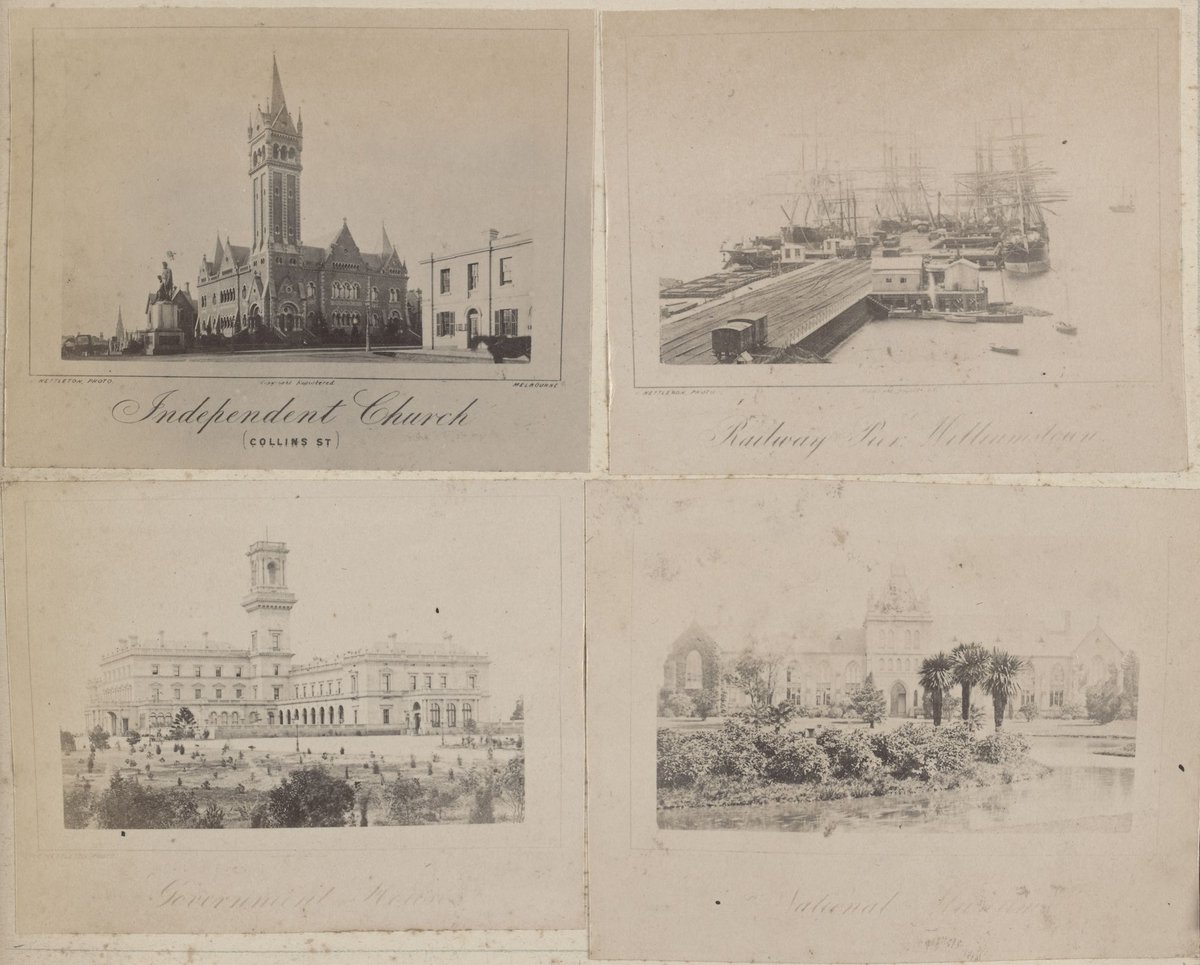 Four small views of Melbourne, Vic, Port Melbourne (1870–90)