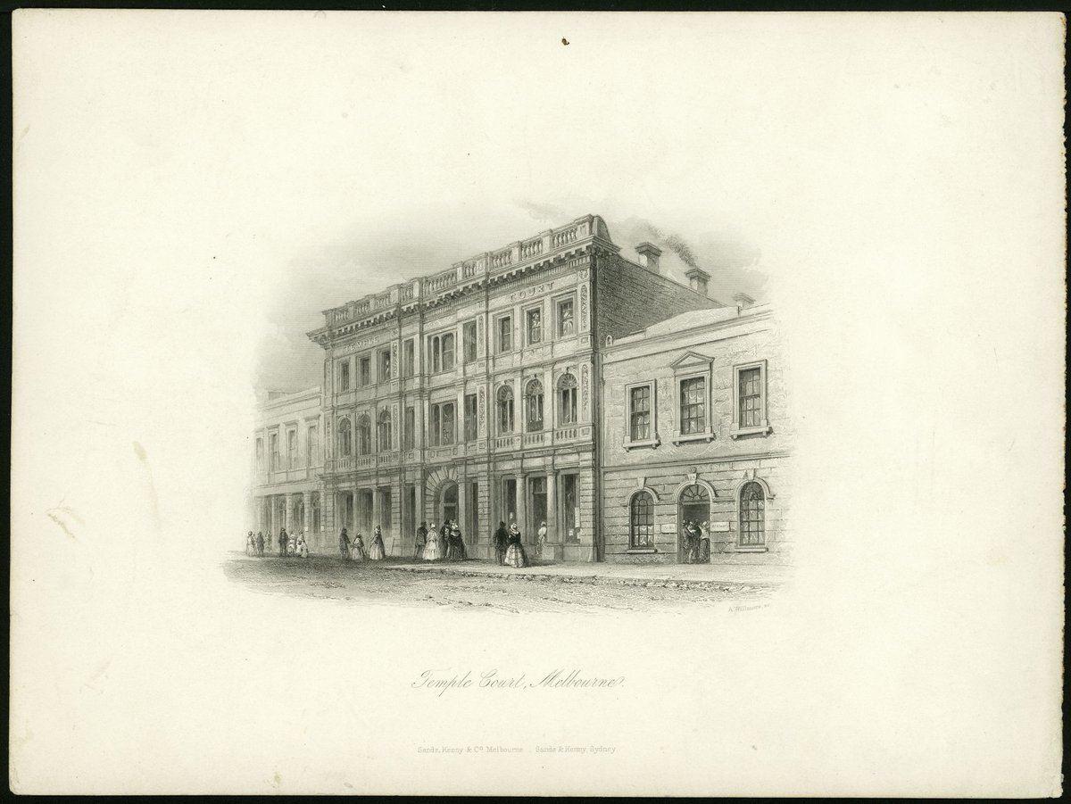 Temple Court, Melbourne (c. 1862)