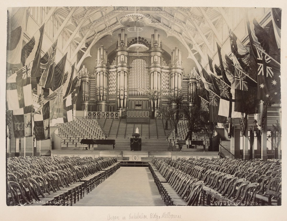 Organ Exhibition [Organ in Exhibition Building, Melbourne], Carlton (1885–90)
