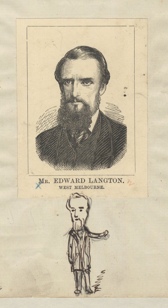 Mr. Edward Langton. West Melbourne (1874)