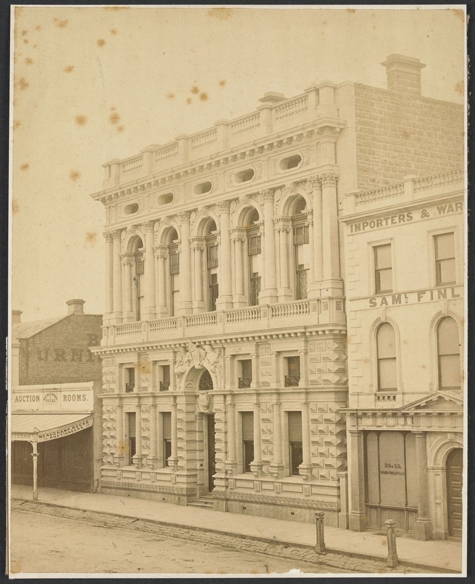 [Bank of Victoria, 34 Collins Street East], Melbourne City (c. 1860)