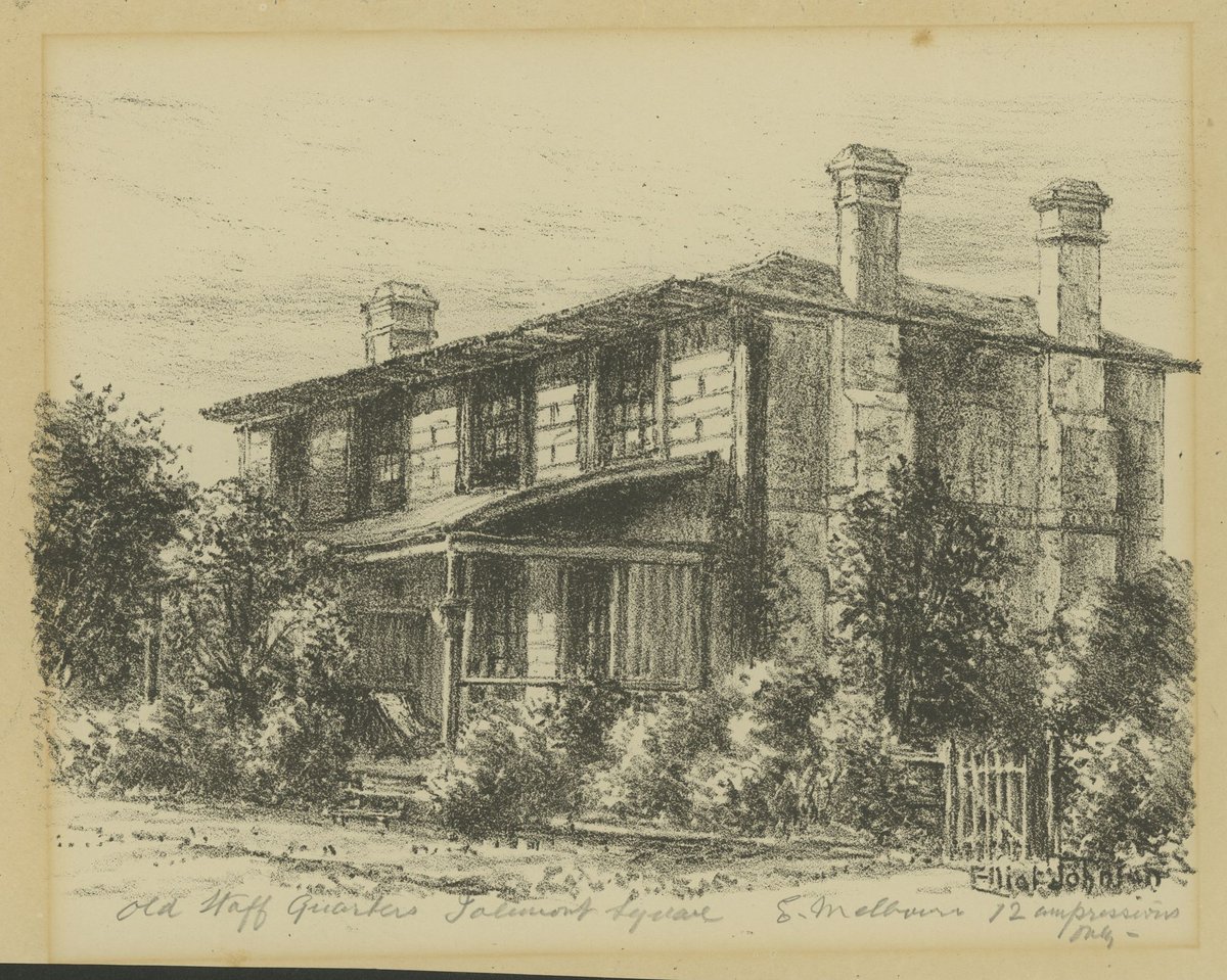Old Staff Quarters Jolimont Square E. Melbourne (1880–1932)