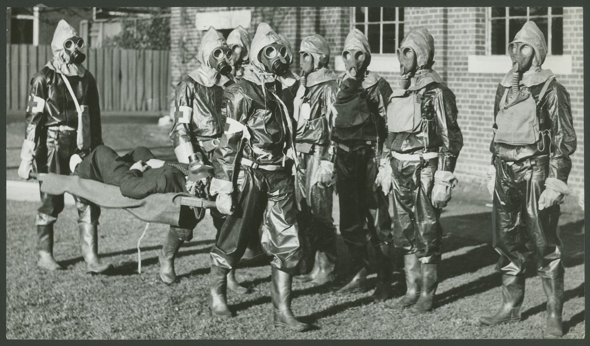 A.R.P. [i.e. Air Raid Precautions] Melbourne. Display by Police Recruits (c. 1939)