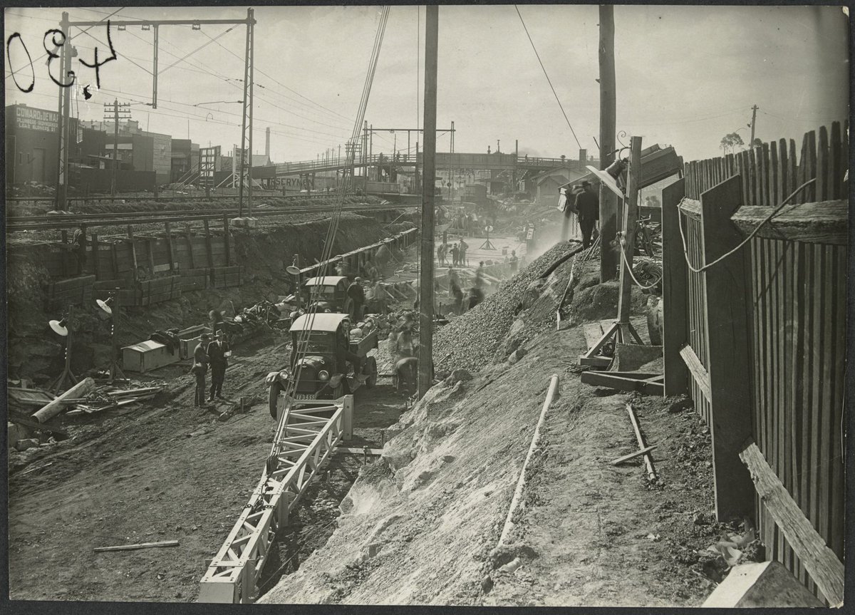 South Kensington to West Footscray, Footscray Station (1927)