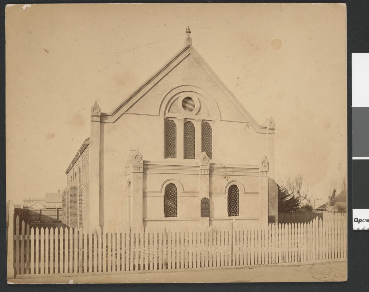Baptist Church as constructed, Cecil Street, Williamstown (1870–90)