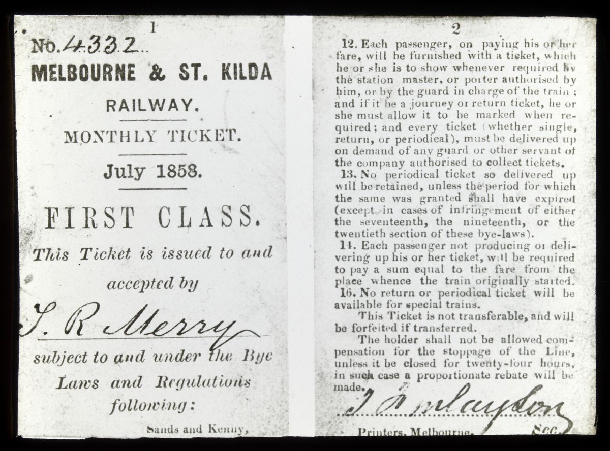 [Melbourne & St. Kilda Railway Monthly Ticket], St Kilda (1920–50)