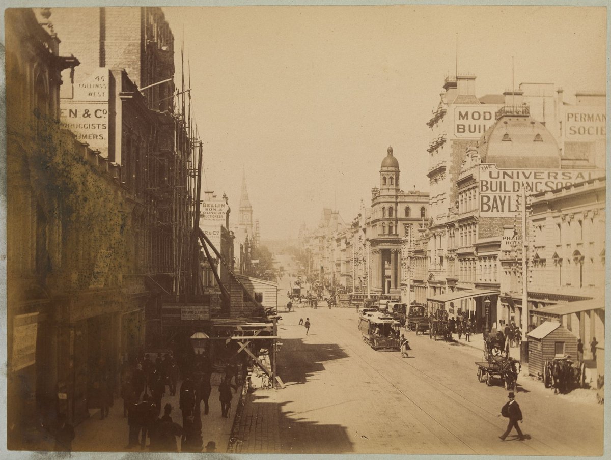 Collins St. east, Melbourne, Melbourne City (1891–97)