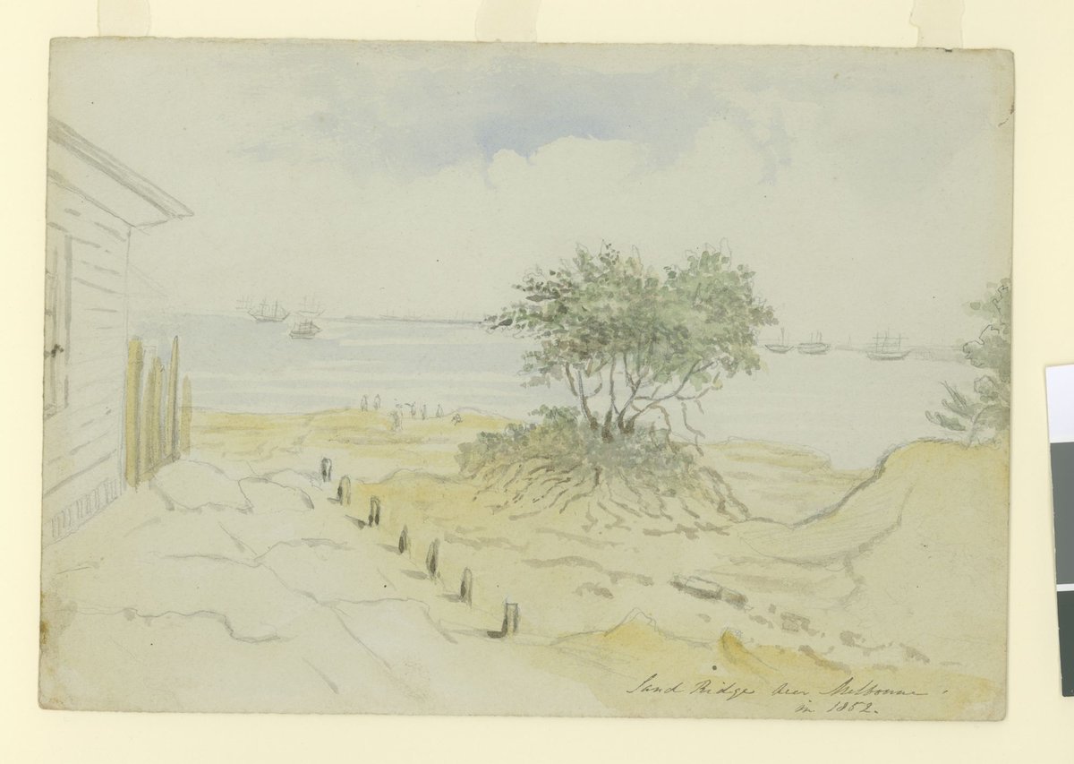 Sand Ridge near Melbourne in 1852, Port Melbourne