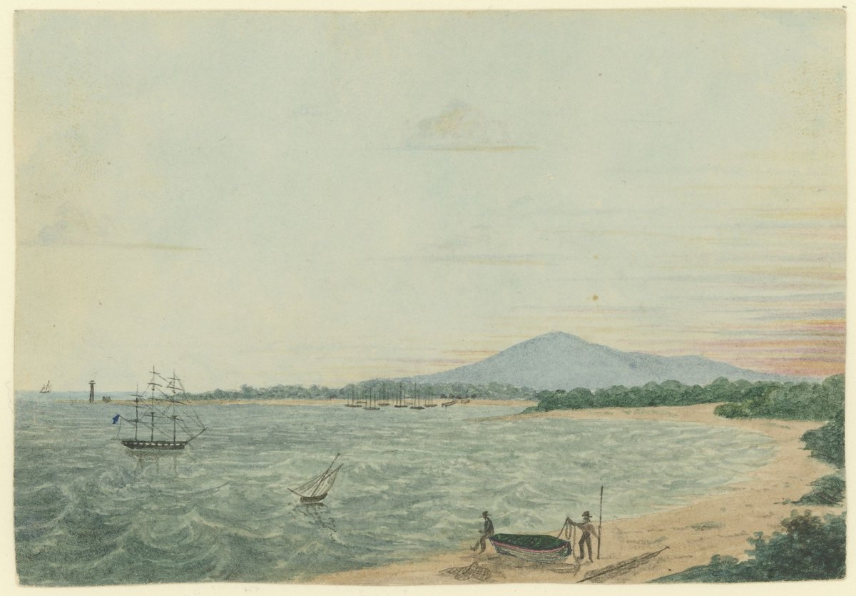 Hobson's Bay from the Brighton Beach (1844–70)