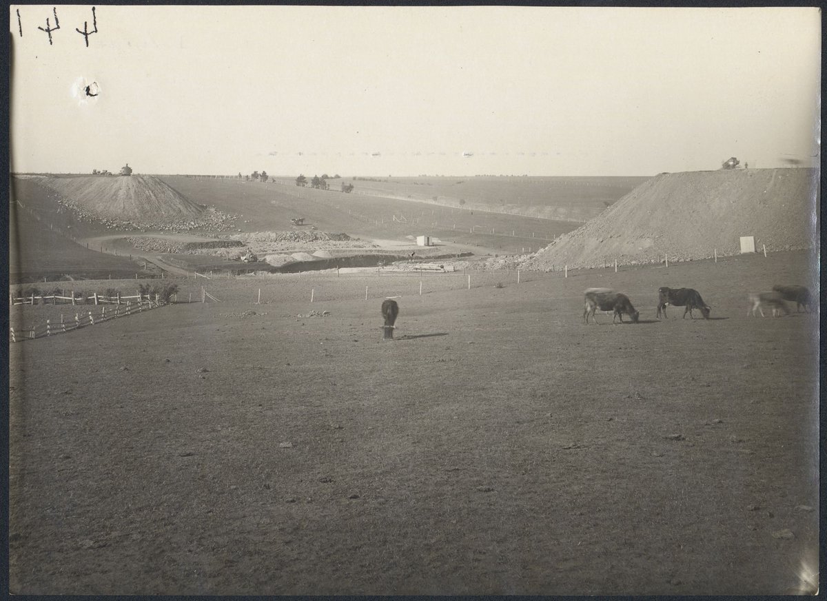 Albion to Broadmeadows - earthworks for culvert at Spring Gully (1927–29)