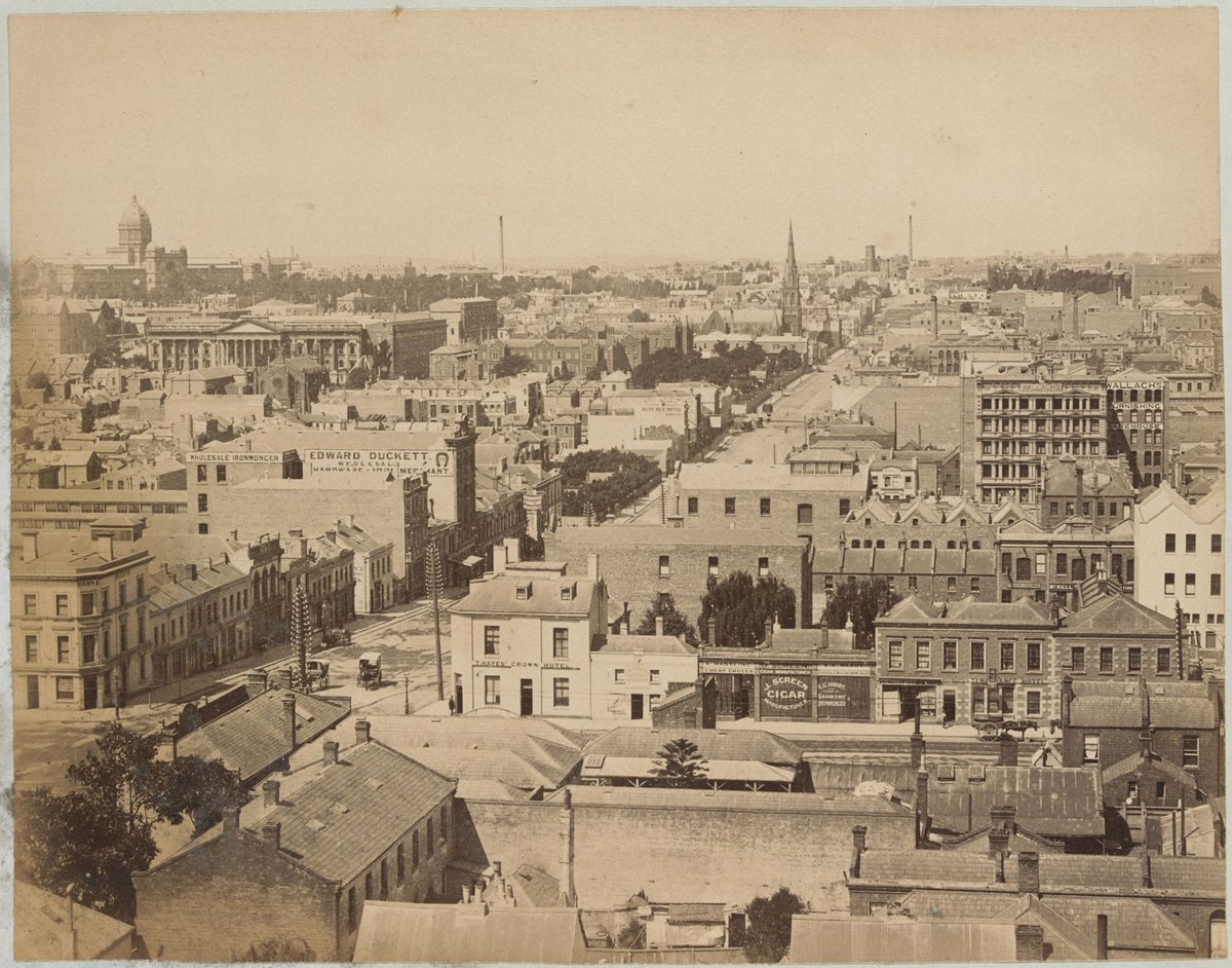 Melbourne (city) from dome of the law courts, Melbourne City (1880?)