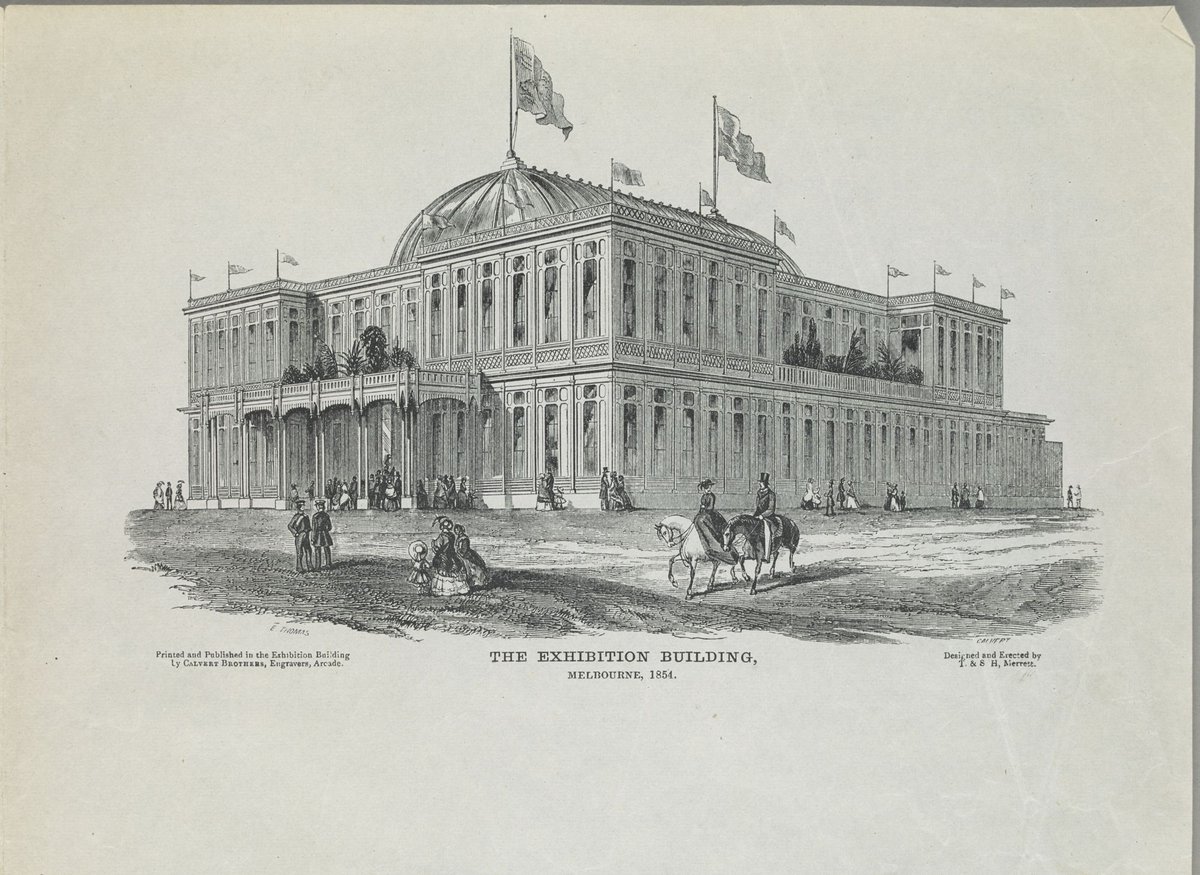 The Exhibition Building, Melbourne, 1854, Carlton