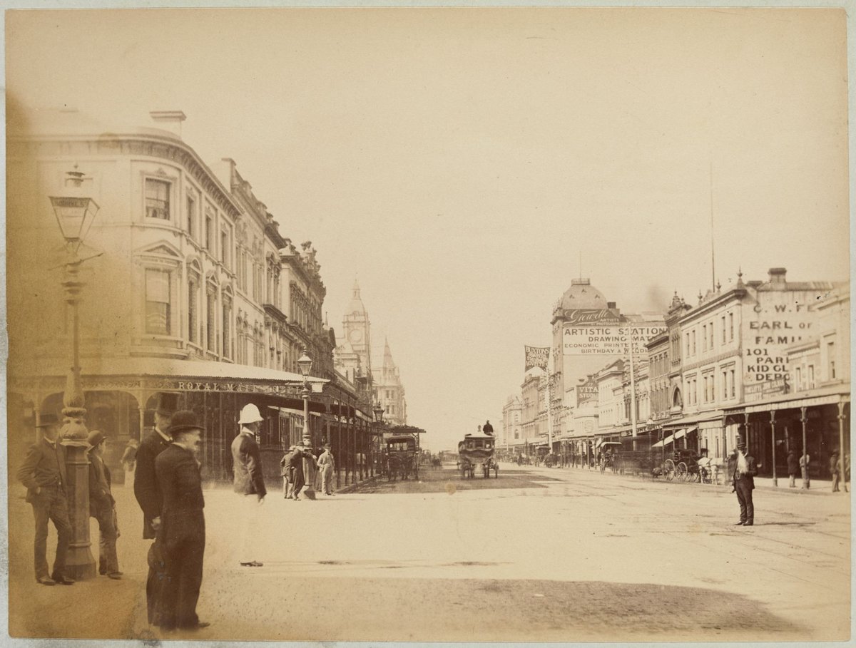 Swanston St., Melbourne, Melbourne City (1876–94)