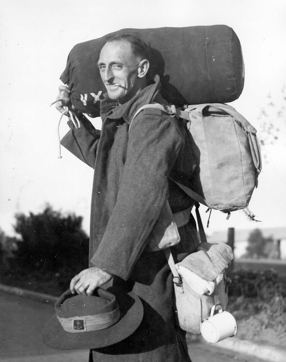 Sapper B. Veitch from 6th Div. during demobilisation at Royal Park, Victoria, Parkville (1942–48)
