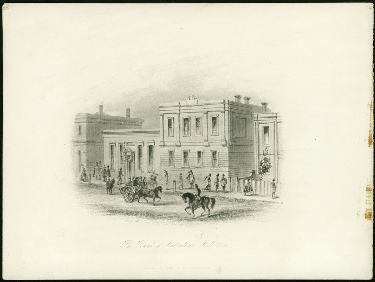 The Bank of Australasia, Melbourne (c. 1862)