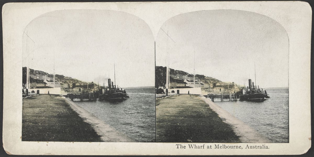 The wharf at Melbourne, Australia (1900–20)