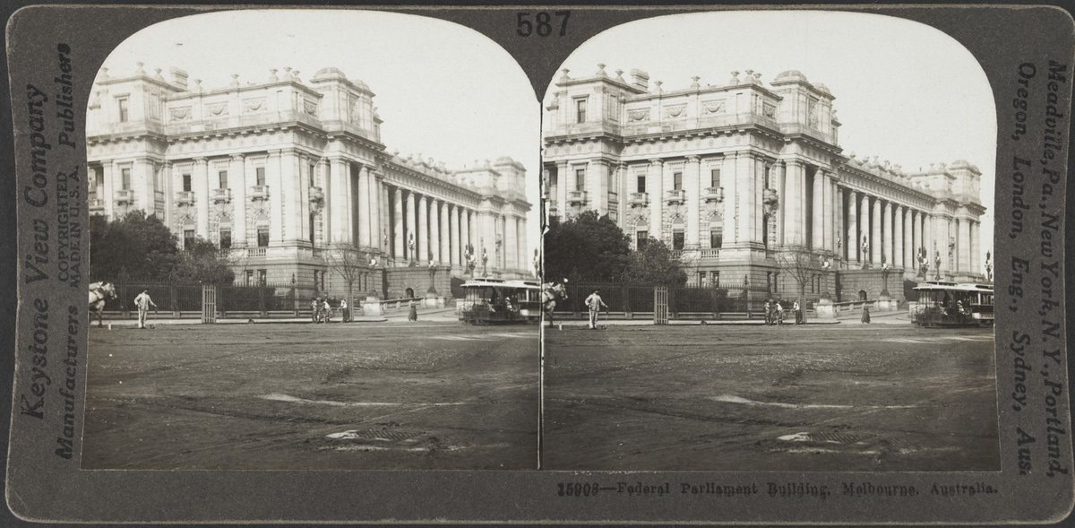 Federal Parliament building, Melbourne, Australia (1908)