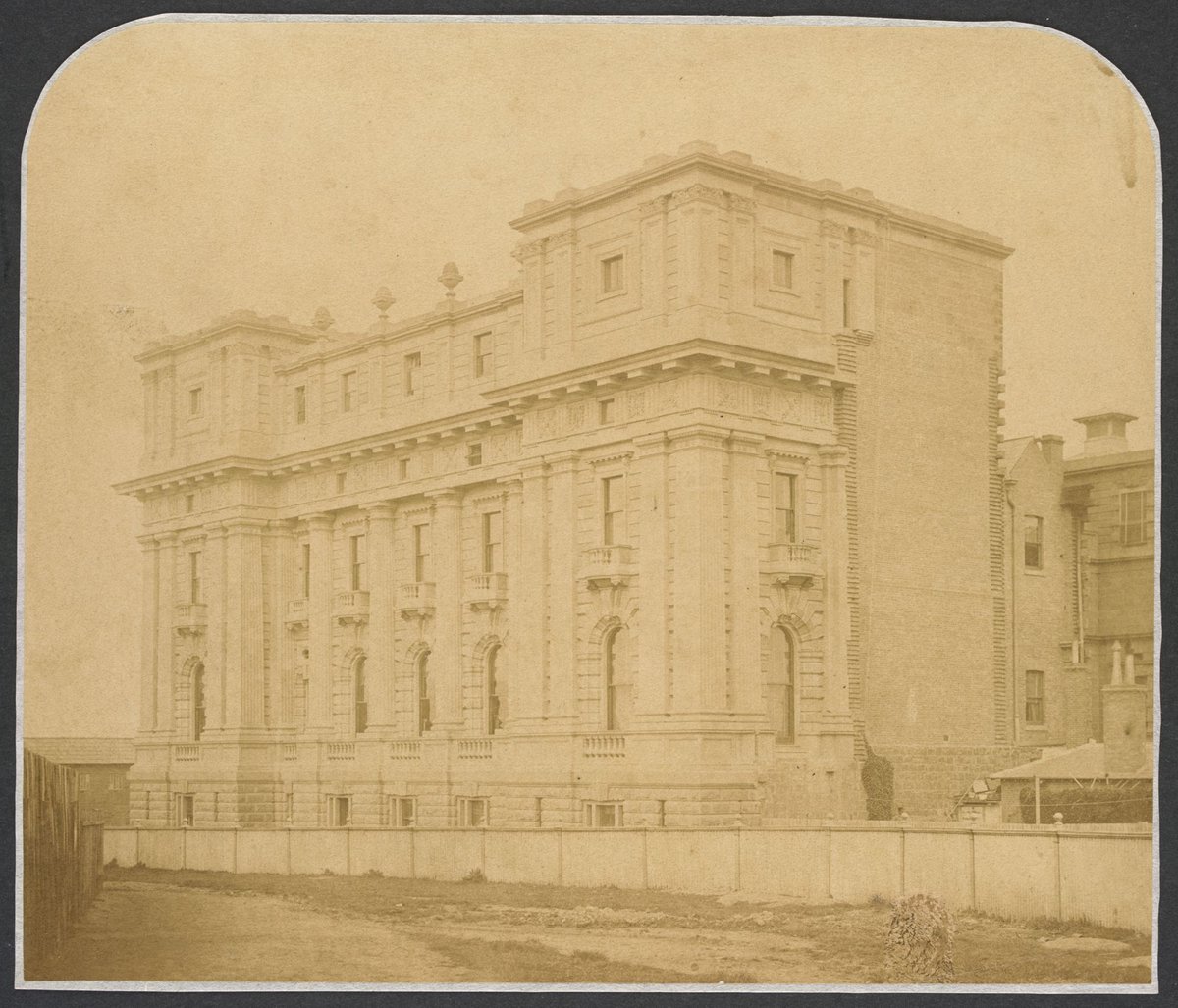 Parliament Houses, Melbourne, North East corner, East Melbourne (1861?)