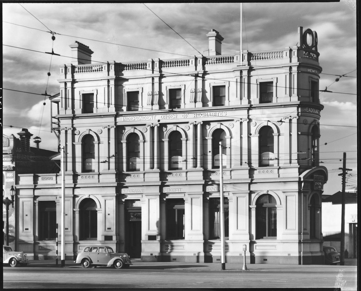 Independent Order of Rechabites, 518 Elizabeth Street, Melbourne, corner of Victoria and Leicester Streets, Melbourne City (c. 1941)