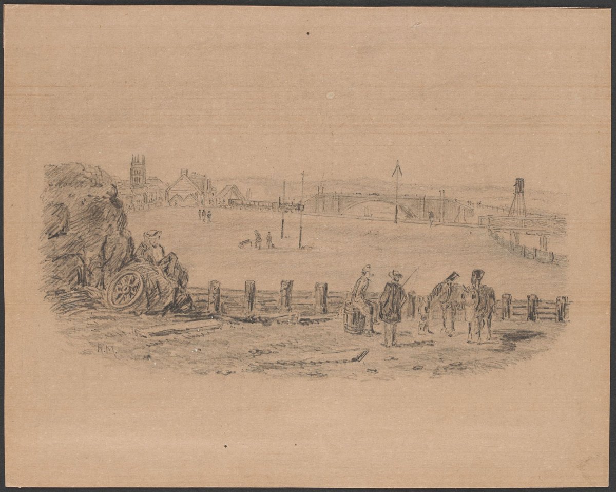 Princes Bridge, Melbourne, Melbourne City (1853)