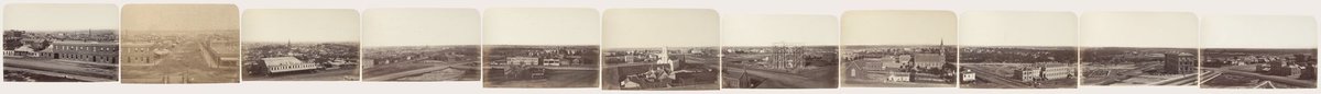 Panorama of Melbourne in 1862 from the roof of the Houses of Parliament, Melbourne City