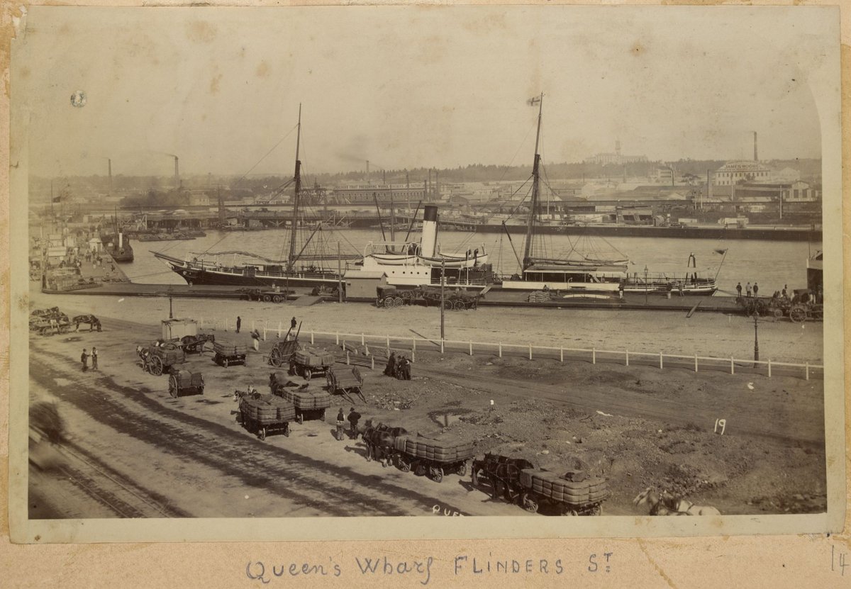 Queen's Wharf, Flinders St, Melbourne City (1890–92)