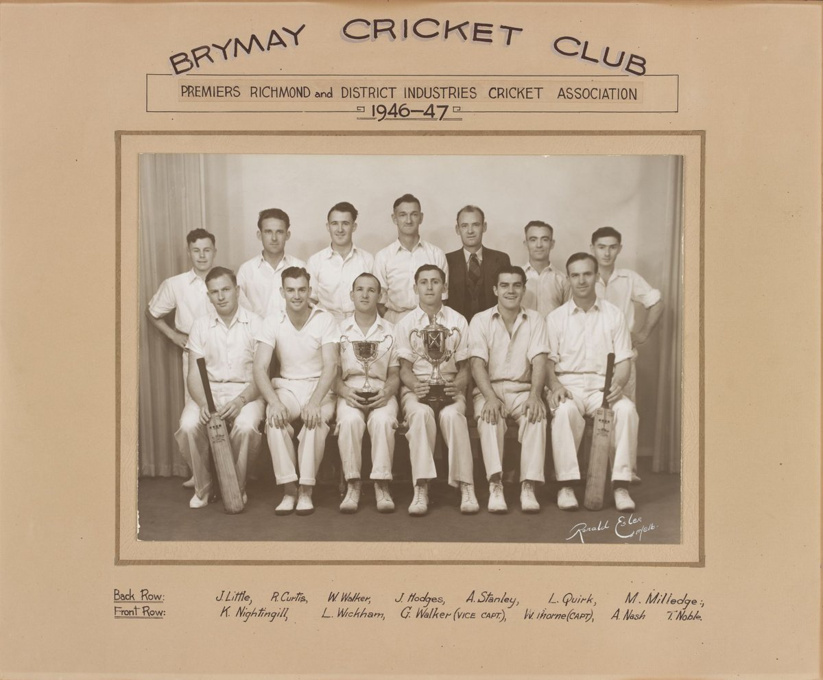 Brymay Cricket Club, Premiers Richmond and District Industries Cricket Association, 1946-47 (1946–47)