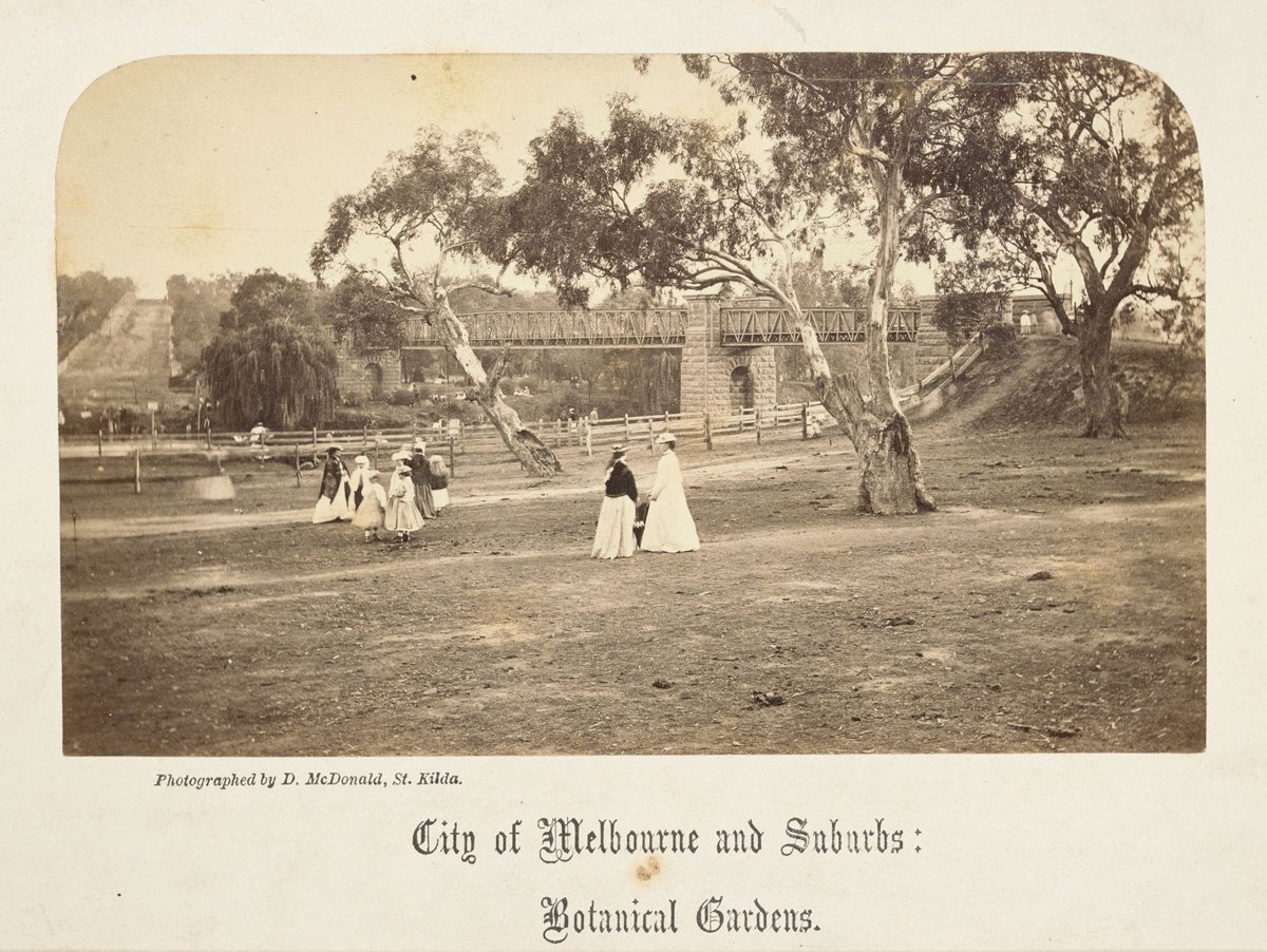 City of Melbourne and suburbs : Botanical Gardens, Melbourne City (1870–90)