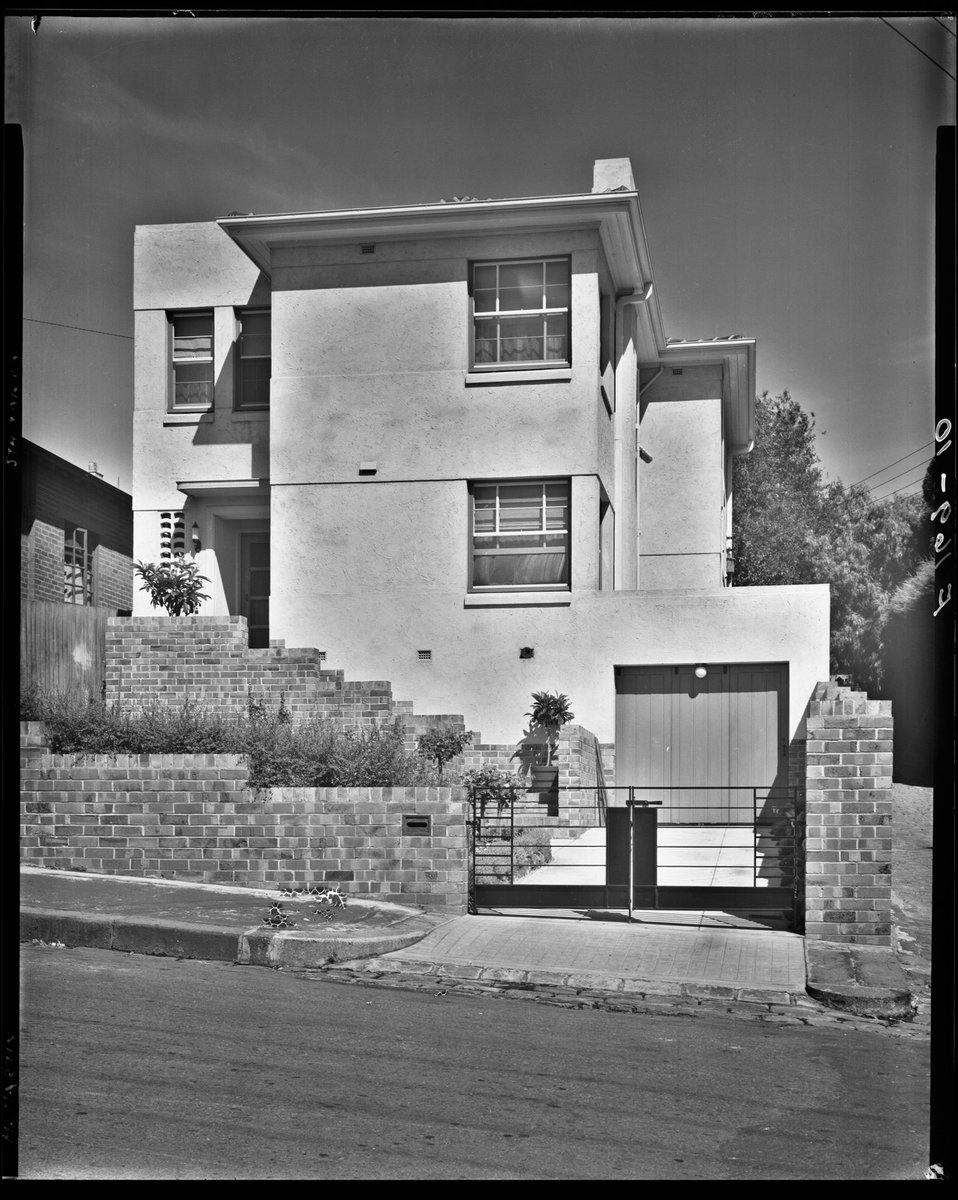 [Exterior view of apartments in South Yarra] (1930s)