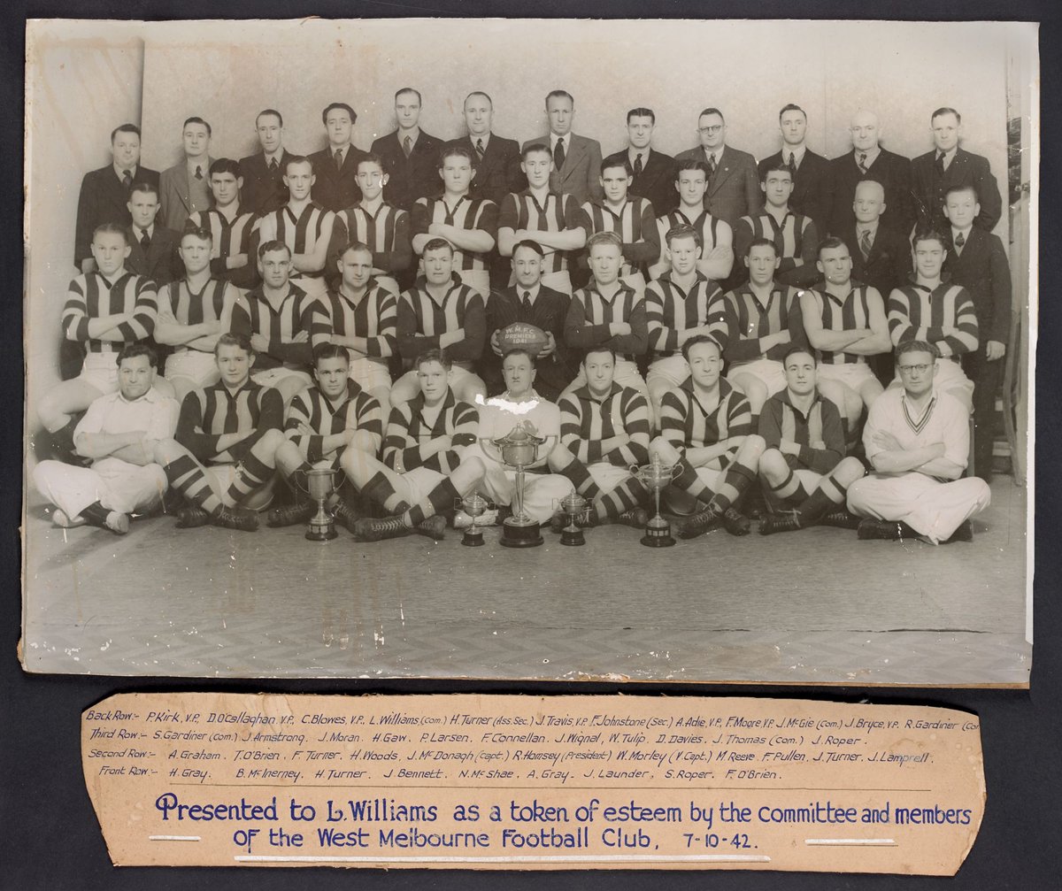 West Melbourne Football Club Premiers 1941