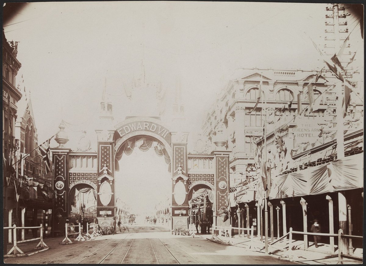Edward VII Arch, Swanston Street, Melbourne, Melbourne City (1901)