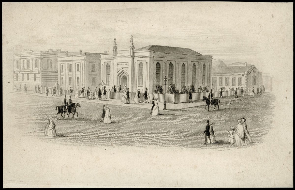 Wesleyan Chapel, [Queen's Street, Melbourne, Vic.], Melbourne City (c. 1847)