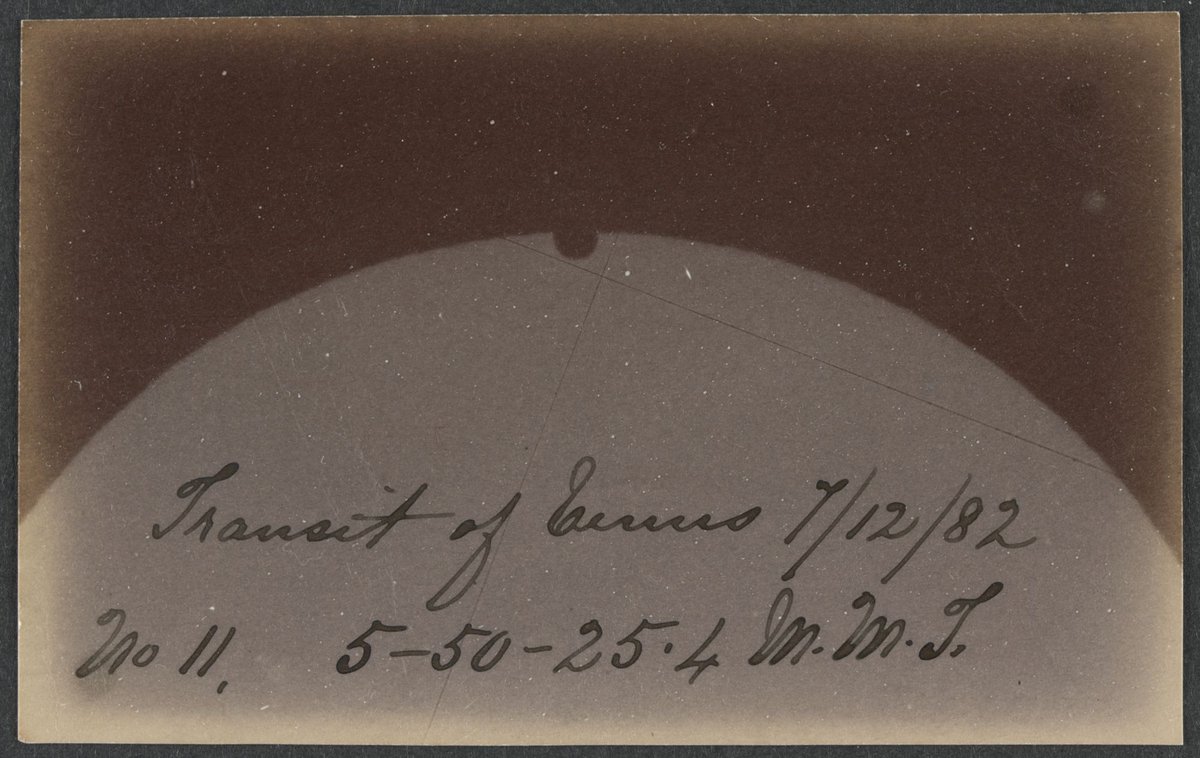 Transit of Venus - photographs taken by the Astronomical Society of Victoria at the Melbourne Observatory, Melbourne City (1882)