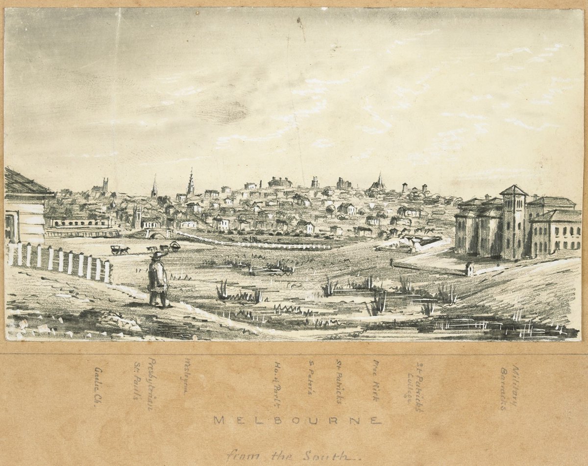 Melbourne from the south (1870)