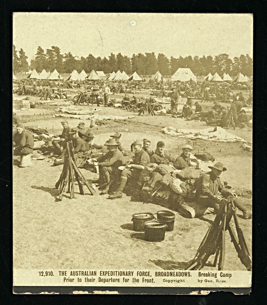 The Australian Expeditionary Force, Broadmeadows - Breaking Camp (1914–18)
