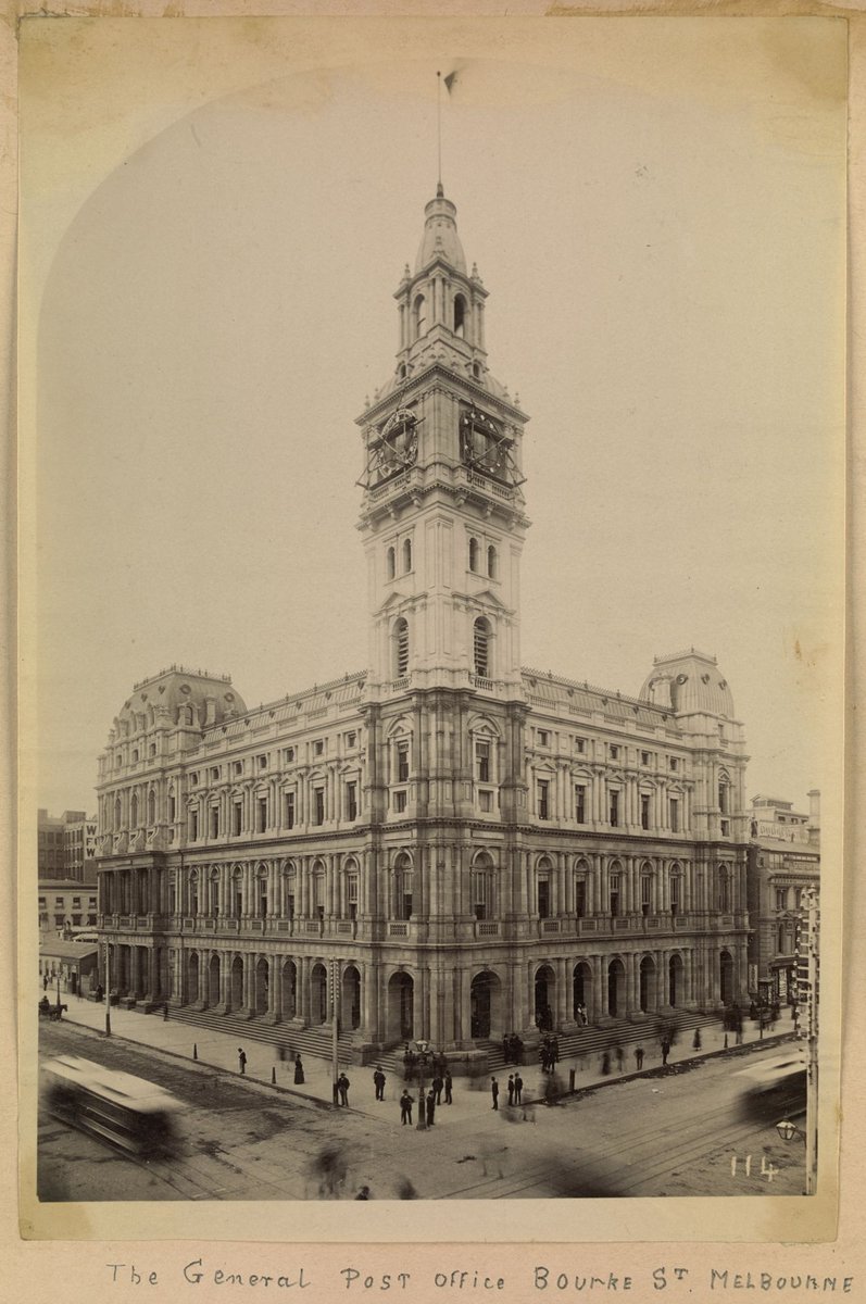 The General Post Office, Bourke St., Melbourne, Melbourne City (1885–92)