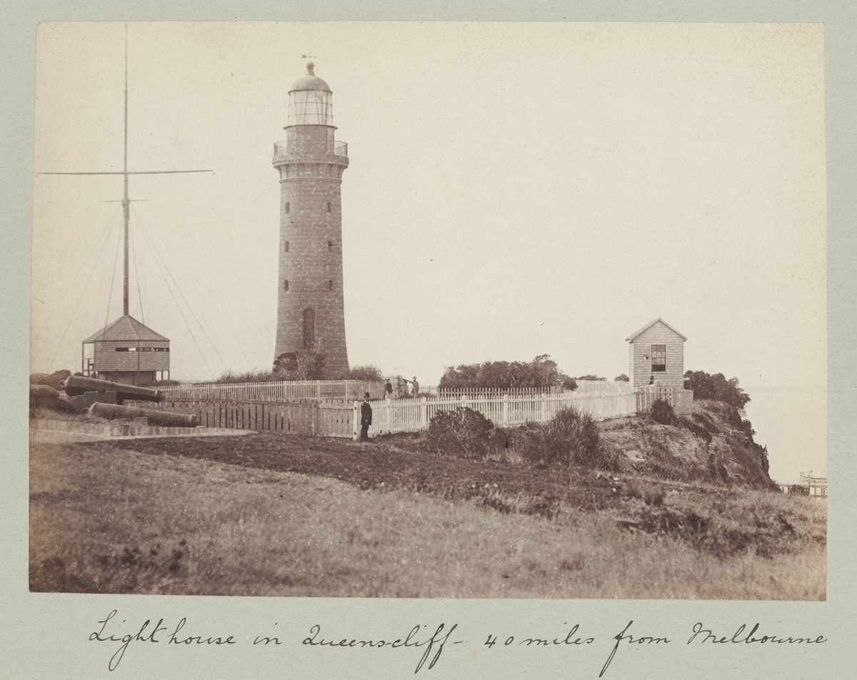 Lighthouse in Queenscliff, 40 miles from Melbourne (1870–90)