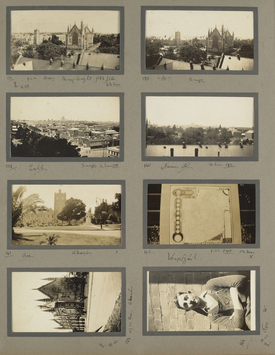 Miscellaneous images of Melbourne University, Melbourne views, also Gaelic manuscript and portrait, Parkville (1929?)