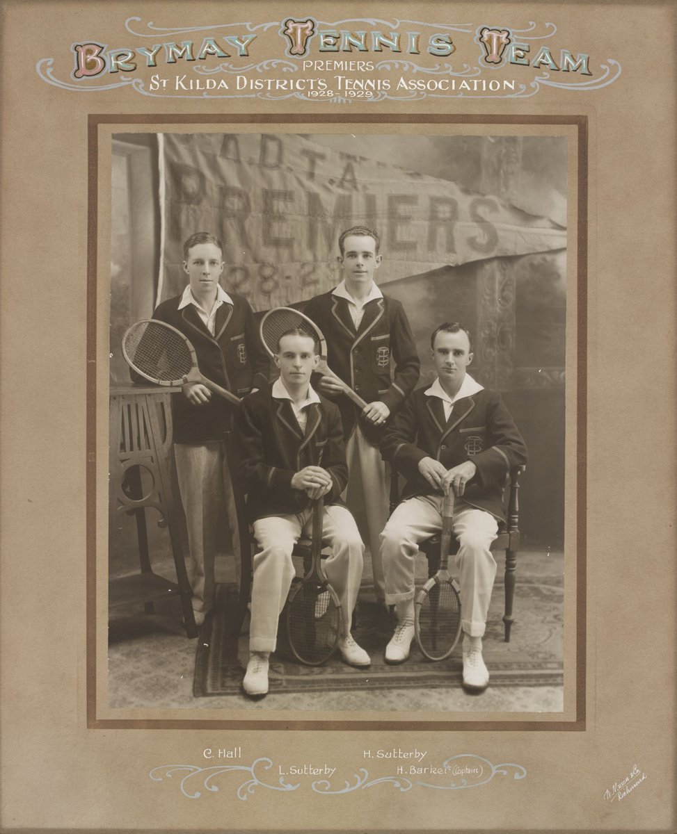 Brymay Tennis Team, Premiers, St. Kilda Districts Tennis Association, 1928-1929, St Kilda (1928–29)
