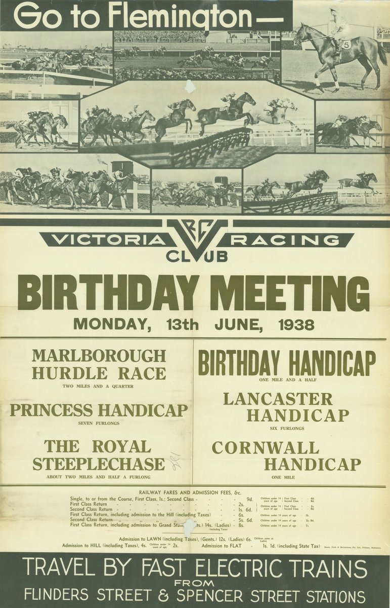 Go to Flemington - Victoria Racing Club birthday meeting Monday 13th June 1938 (1935–42)
