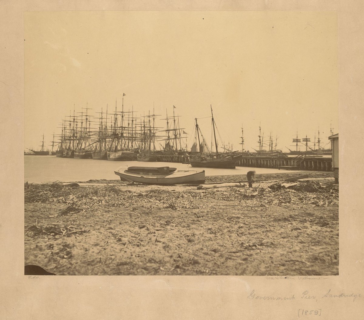 Government Pier, Sandridge, Port Melbourne (1859–61)