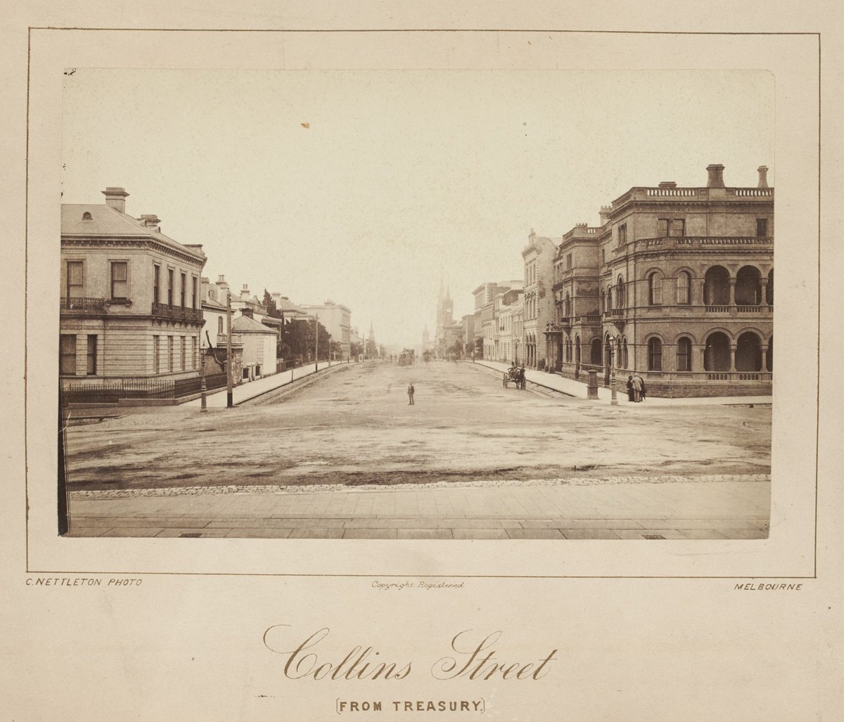 Collins Street (from Treasury), Melbourne City (1865–85)